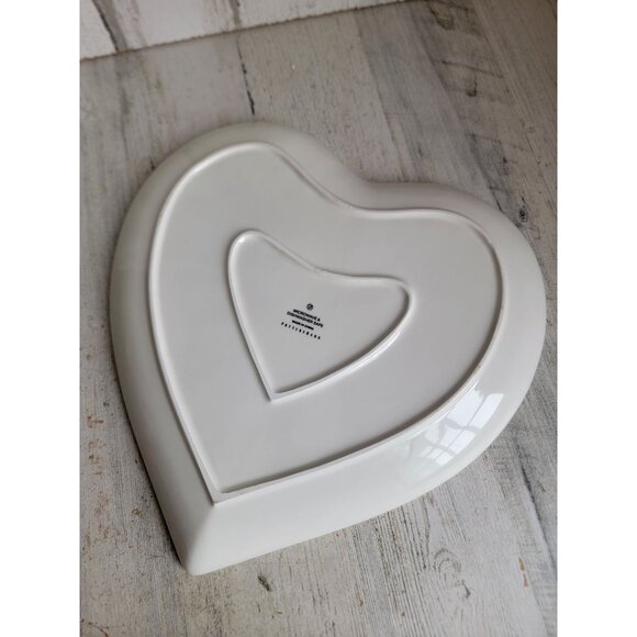 Pottery Barn large Valentine love heart plate watercolor‎ love - Picture 6 of 6